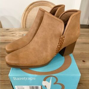 Baretraps Tristen Ankle Booties, BT30263, Salted Caramel, Size 11. New In box